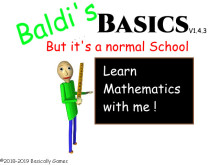 Baldi's Basics but it's a normal School