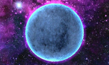 Purple Galaxy Moon