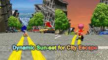 Dynamic Sun-set for City Escape
