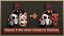 Female Pyro Head Cosmetic Removals