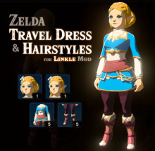 Zelda Travel Dress & Hair for Linkle