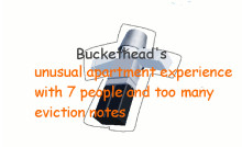 Bucketheads unusual apartment experience lol haha
