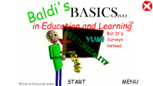 Baldi's Basics but it's surveys instead