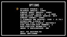 Star Waspir Options Menu