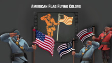 American Flag Flying Colors