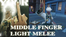 Solomon Flip-off Light Melee Animation