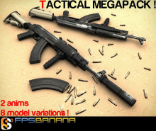 MEGAPACK Tactical AK47 -2anims/8 models variations