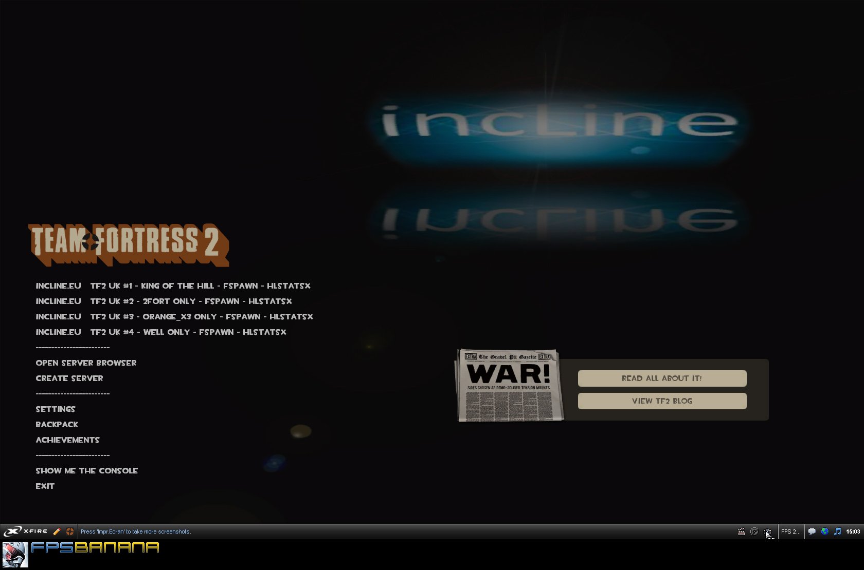incLine.eu - TF2 - Gamemenu