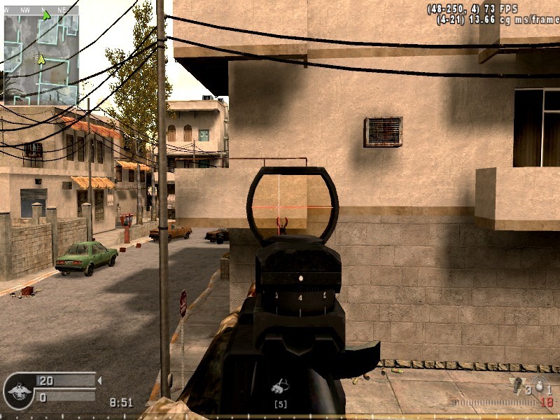 red dot cross sight. [Call of Duty 4: Modern Warfare] [Mods]