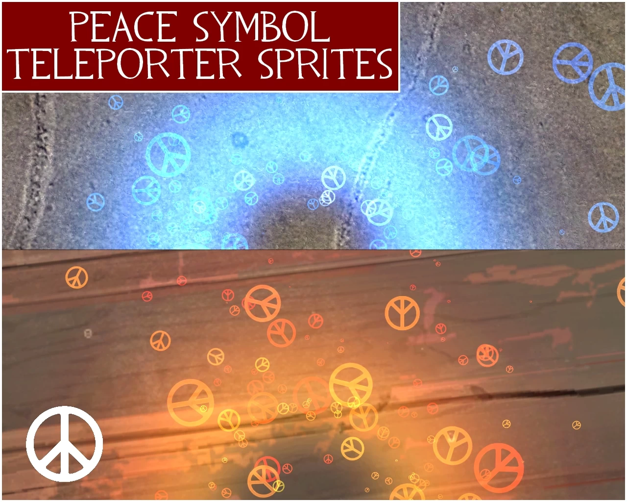 Peace Symbol Teleporter Sprite