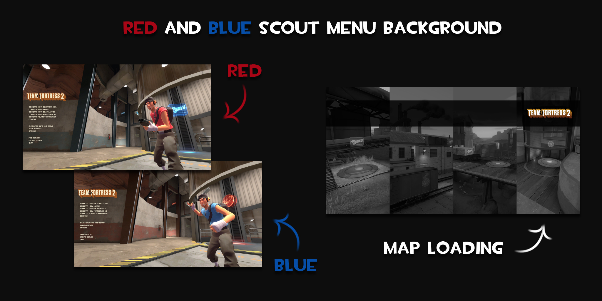 Red - Blue Scout Background