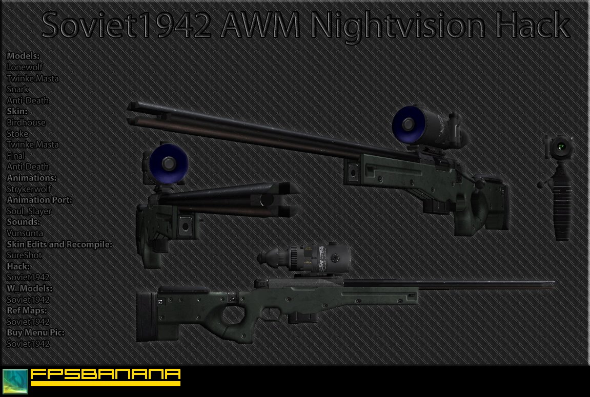 Awm W  Nightvision Scope - Soviet1942 [counter-strike: Source] [mods]