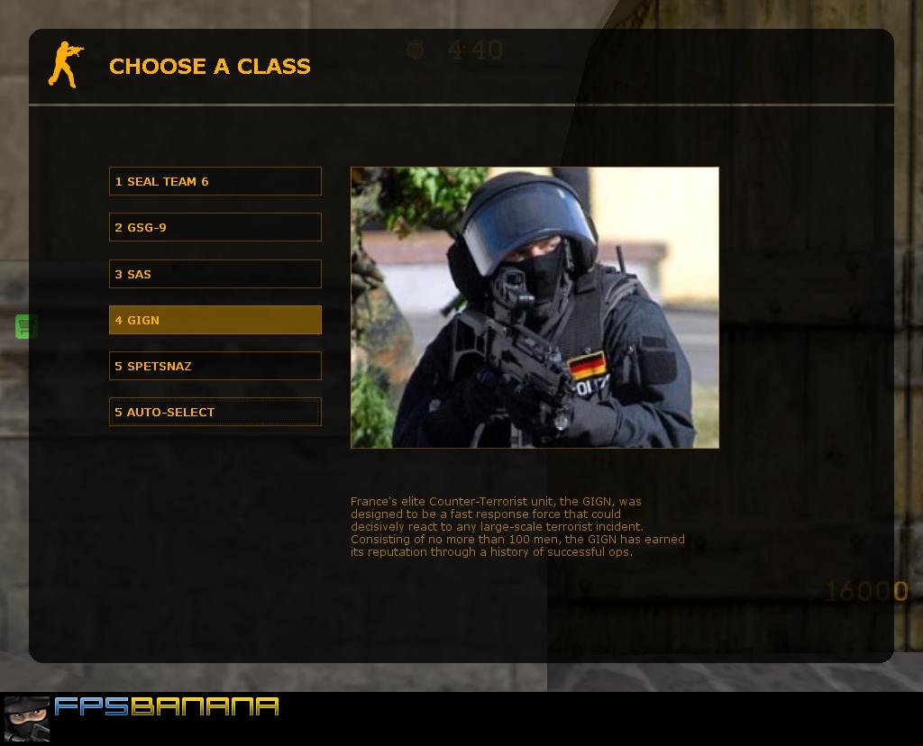 realistic GUI for CSCZ Mod for Counter-Strike: Condition Zero | CS:CZ Mods
