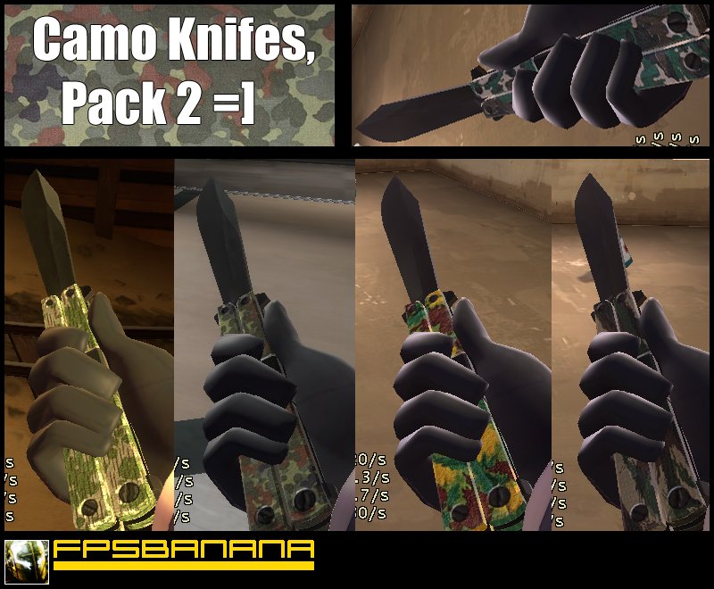 Camo Knives, Pack 2