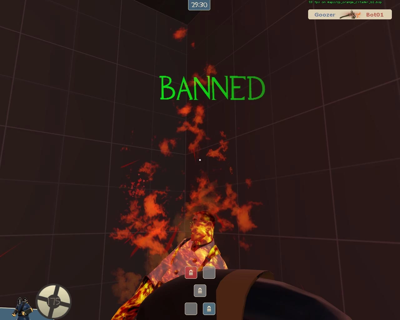Banned for Critical.