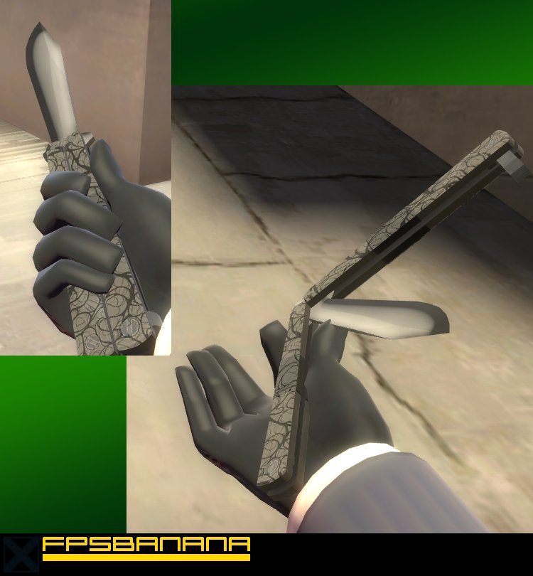 Black tipped blade