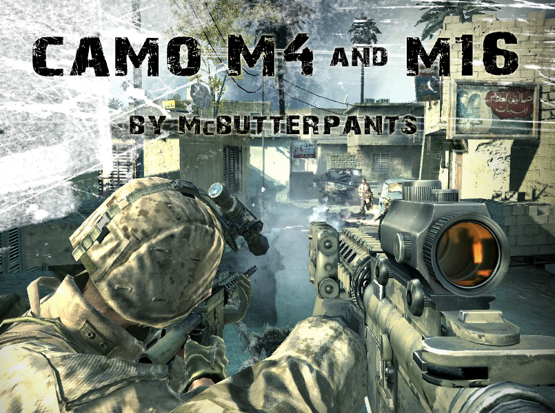 Camo M4 & M16 Mod for Call of Duty 4: Modern Warfare | CoD4 Mods