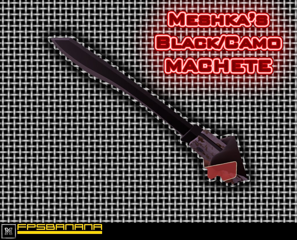Meshka's Black/Camo Machete