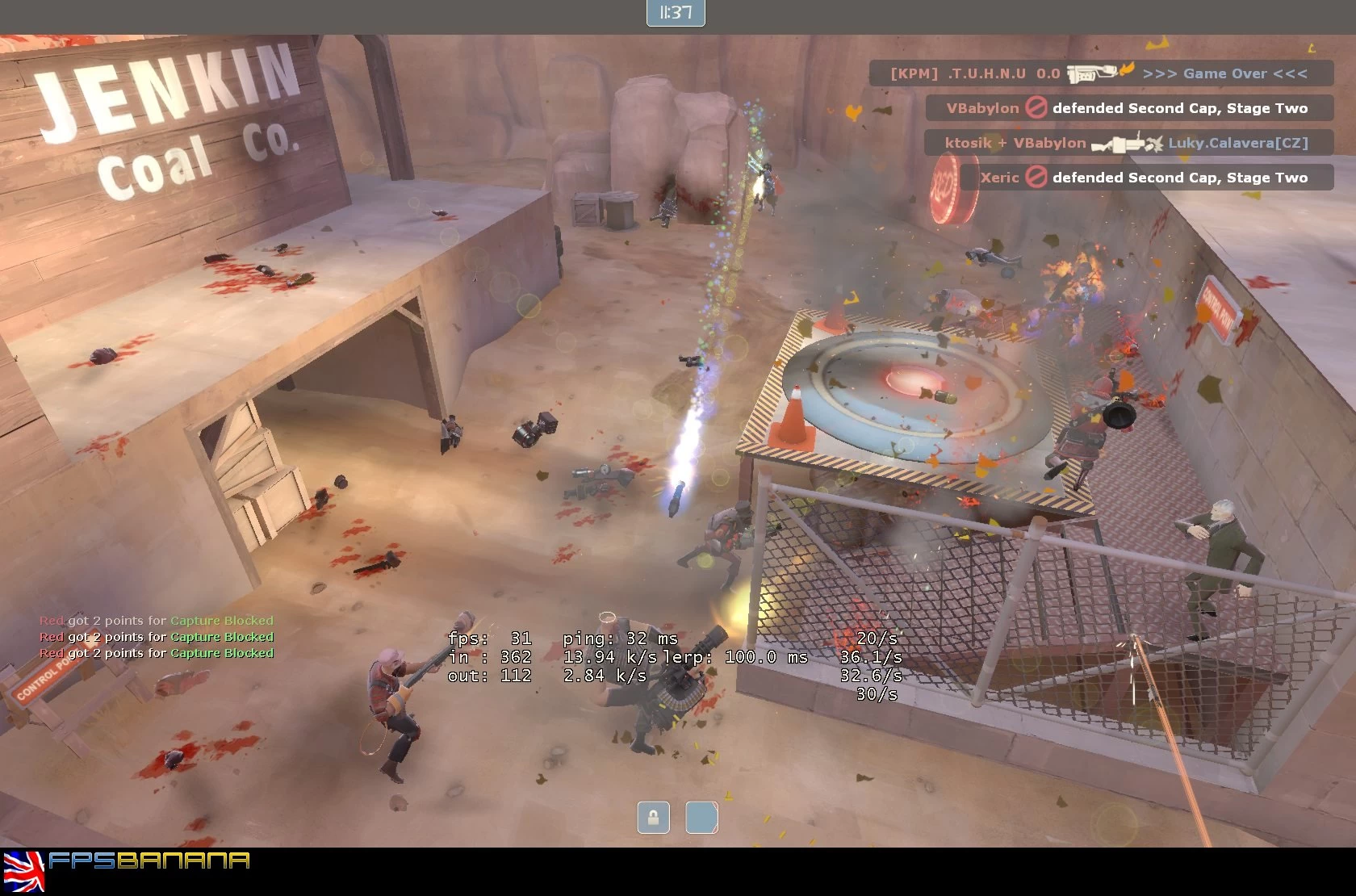 Visually noisy rockets +sentry