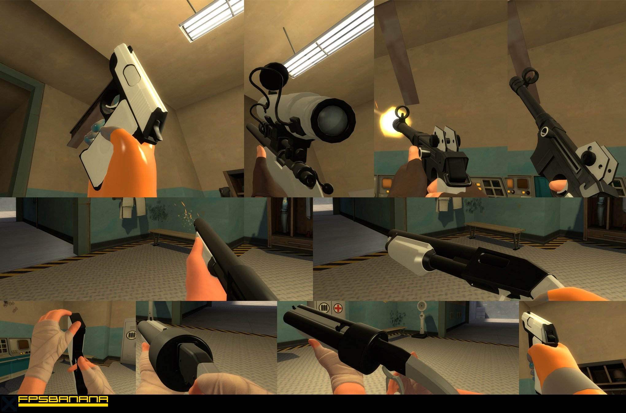 Black and white recolour pack.