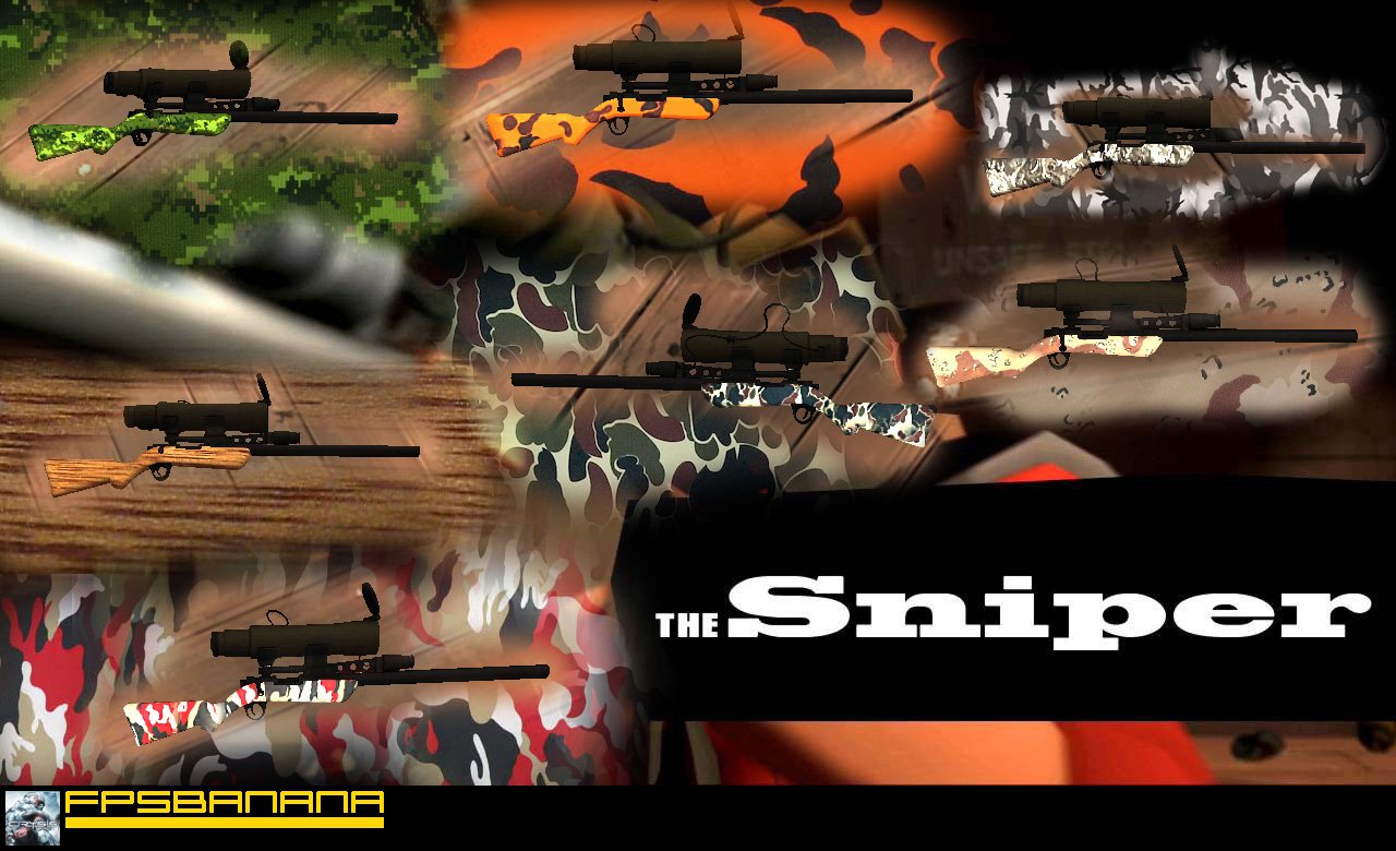 Sniper skin pack(mostly camo)
