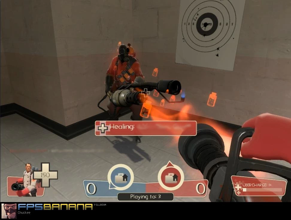 Medigun "Pill" beams