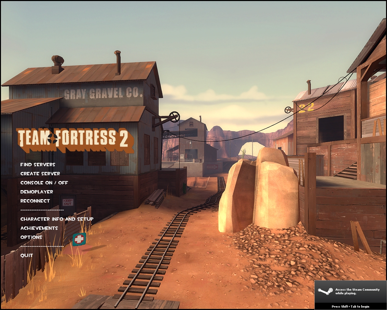 Goldrush Widescreen Menu
