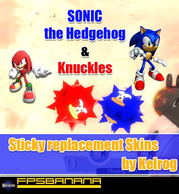 Sonic and Knuckles stickys