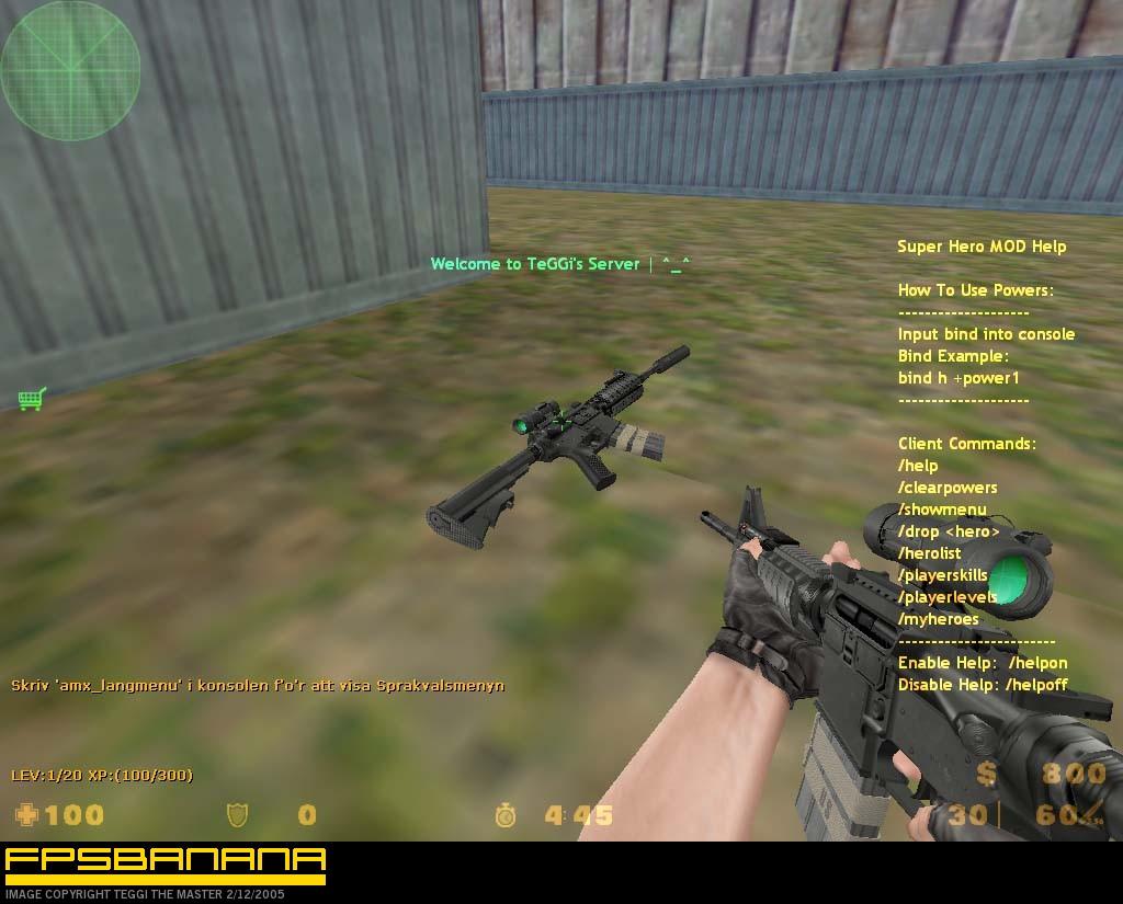 M4a1mix76 [Green scope] [Counter-Strike: Condition Zero] [Mods]