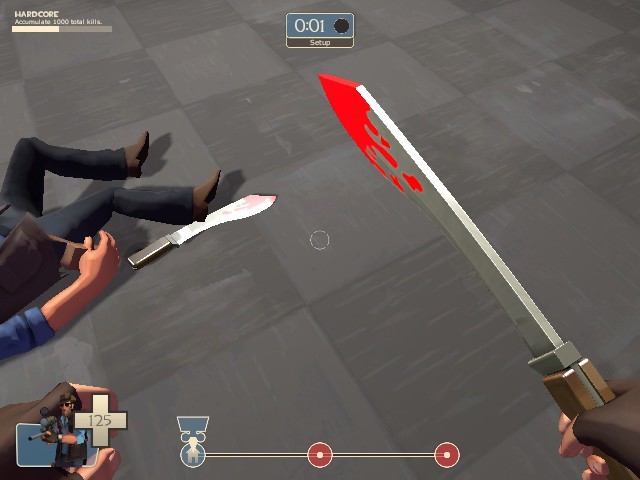 Sniper's Bloody Kukri + Clean handle