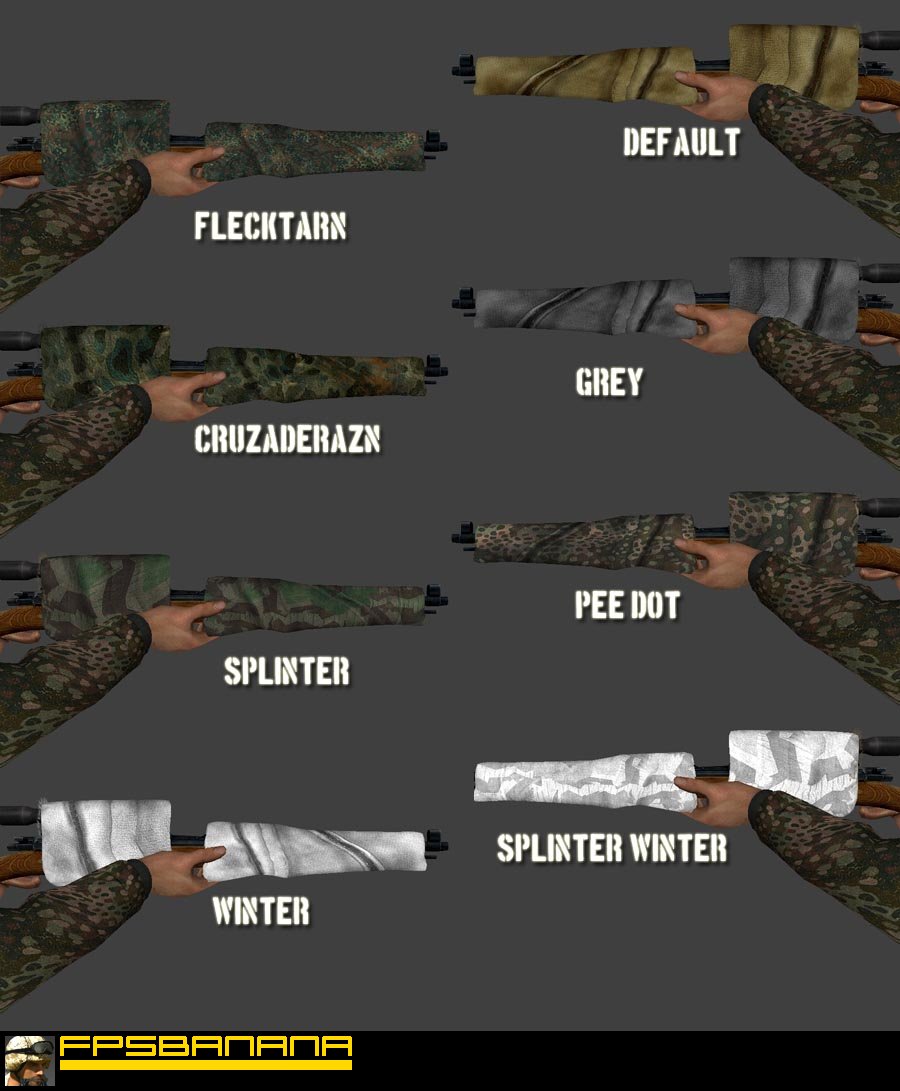 Camo Sheathed K98 Sniper Pack! Mod for Day of Defeat: Source