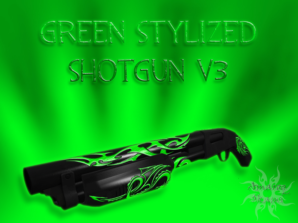 Green Stylized Shotgun Final