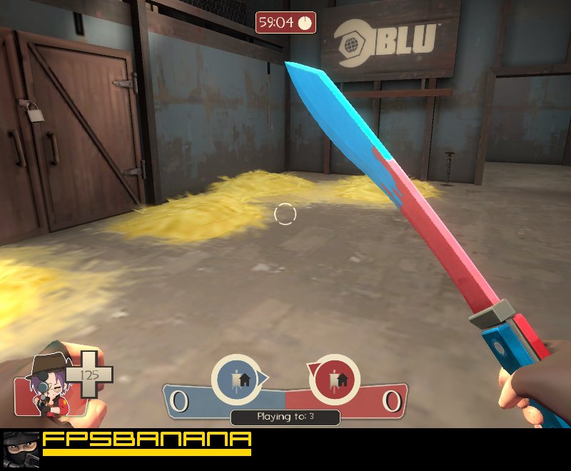 red blu machete