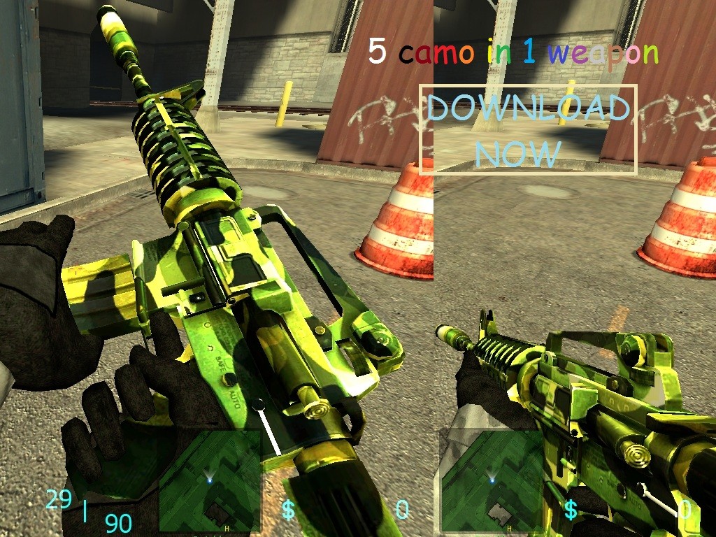 5 in 1 m4a1 camo skin