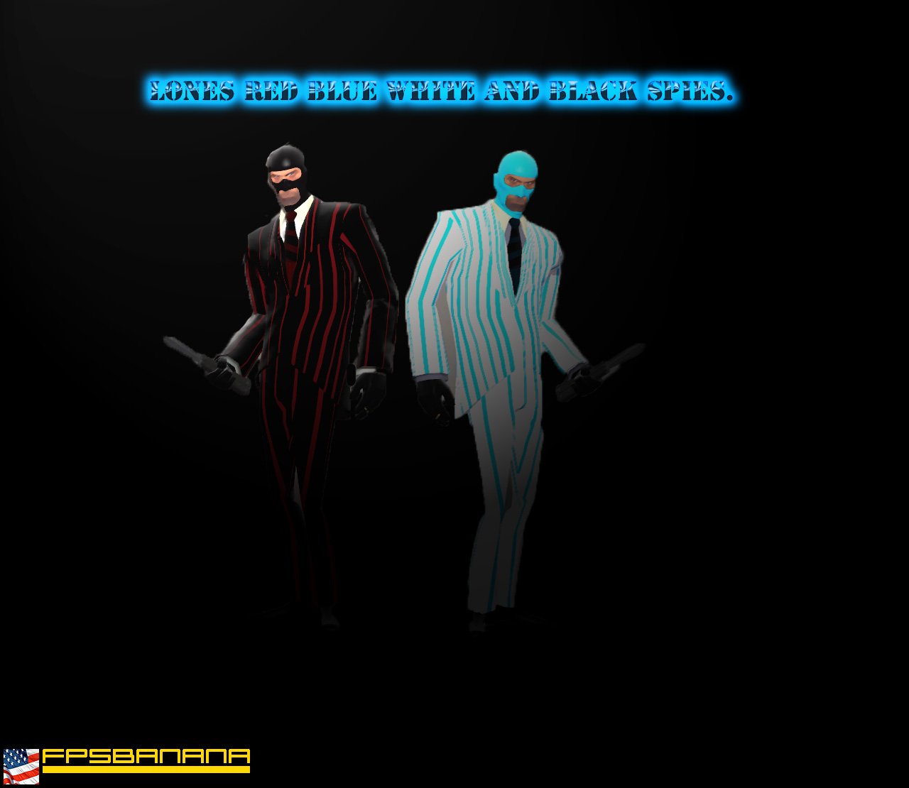Black Blue Red and White Spies