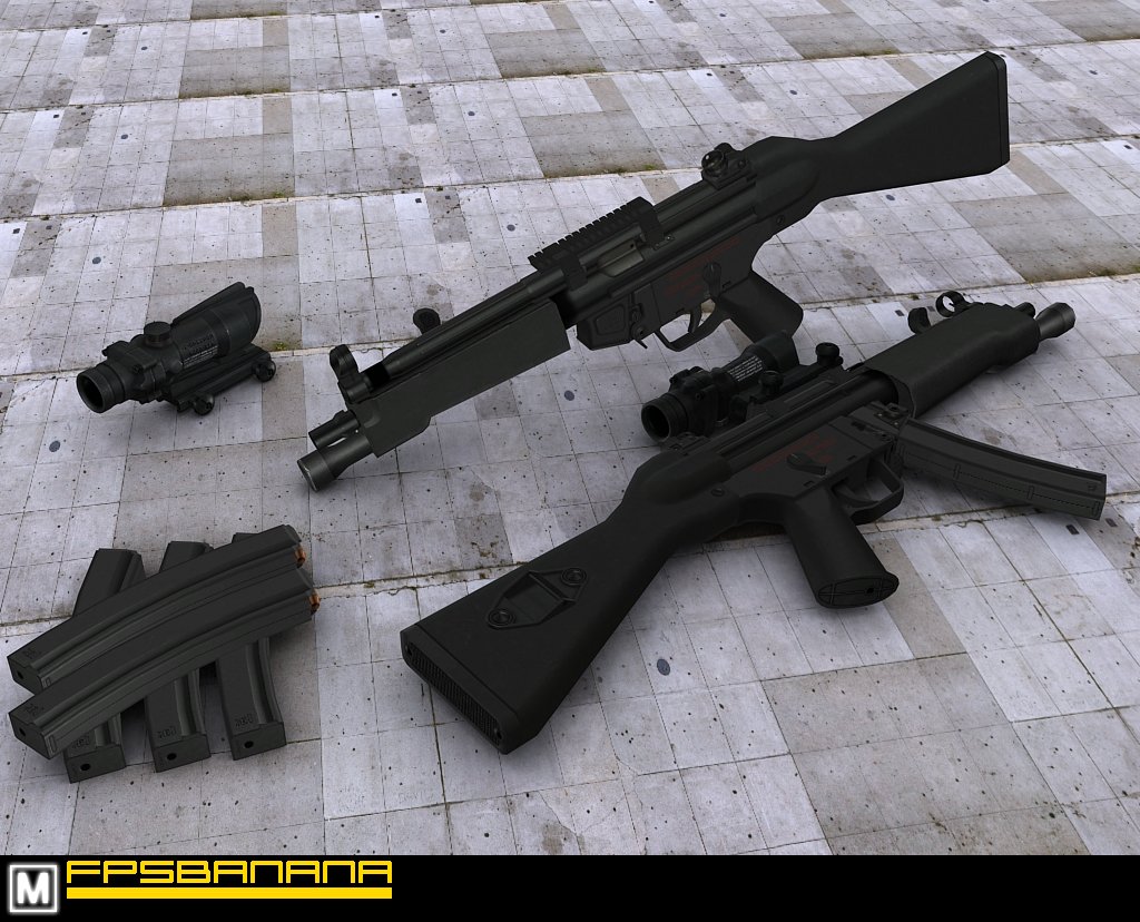 Condition Zero MP5-SD smgs in Counter-Strike 2