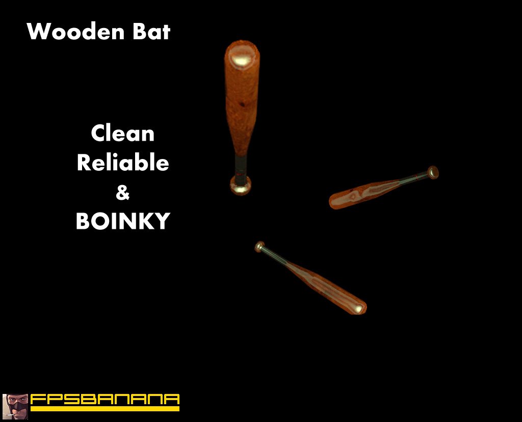 Clean Wooden Bat