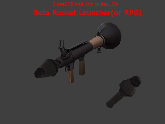Blase005 and Sonicrulez10's Beta Rocket Launcher