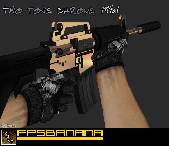 Two Tone Chrome M4a1