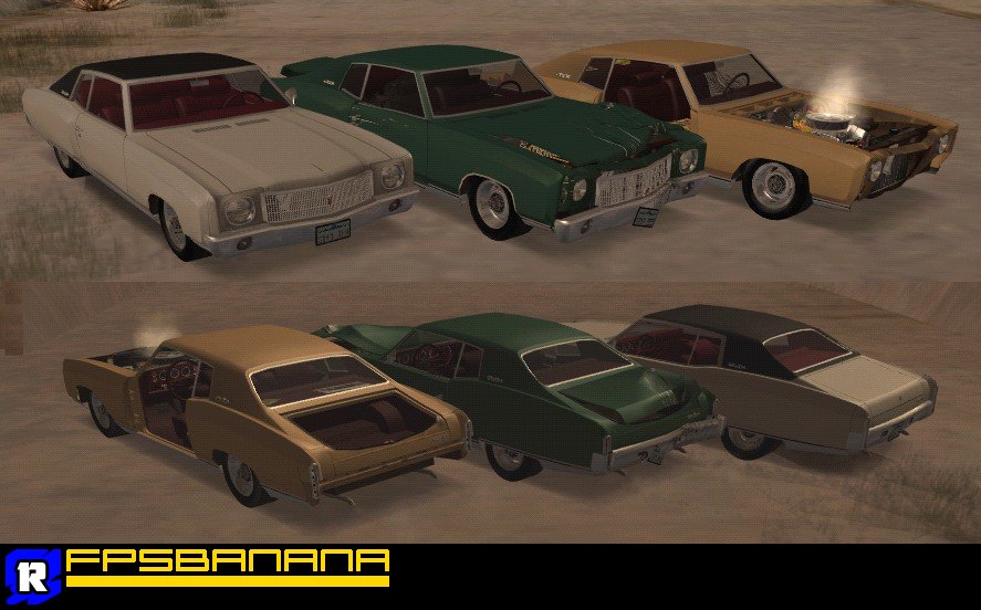 1970 Chevrolet Monte Carlo Grand Theft Auto San Andreas Mods