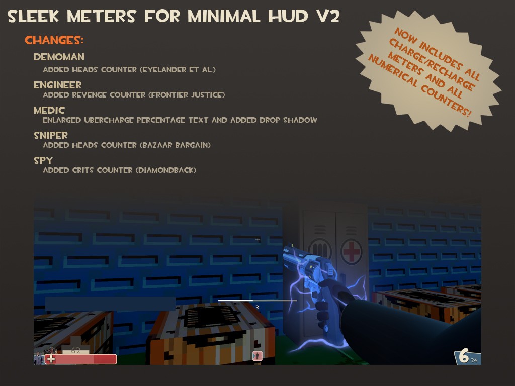 Sleek Meters for Min. HUD v2