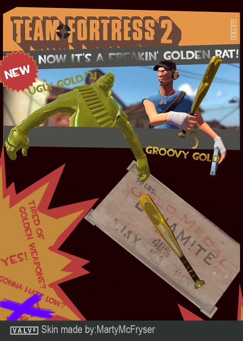 "Now it's a freakin' golden bat!"