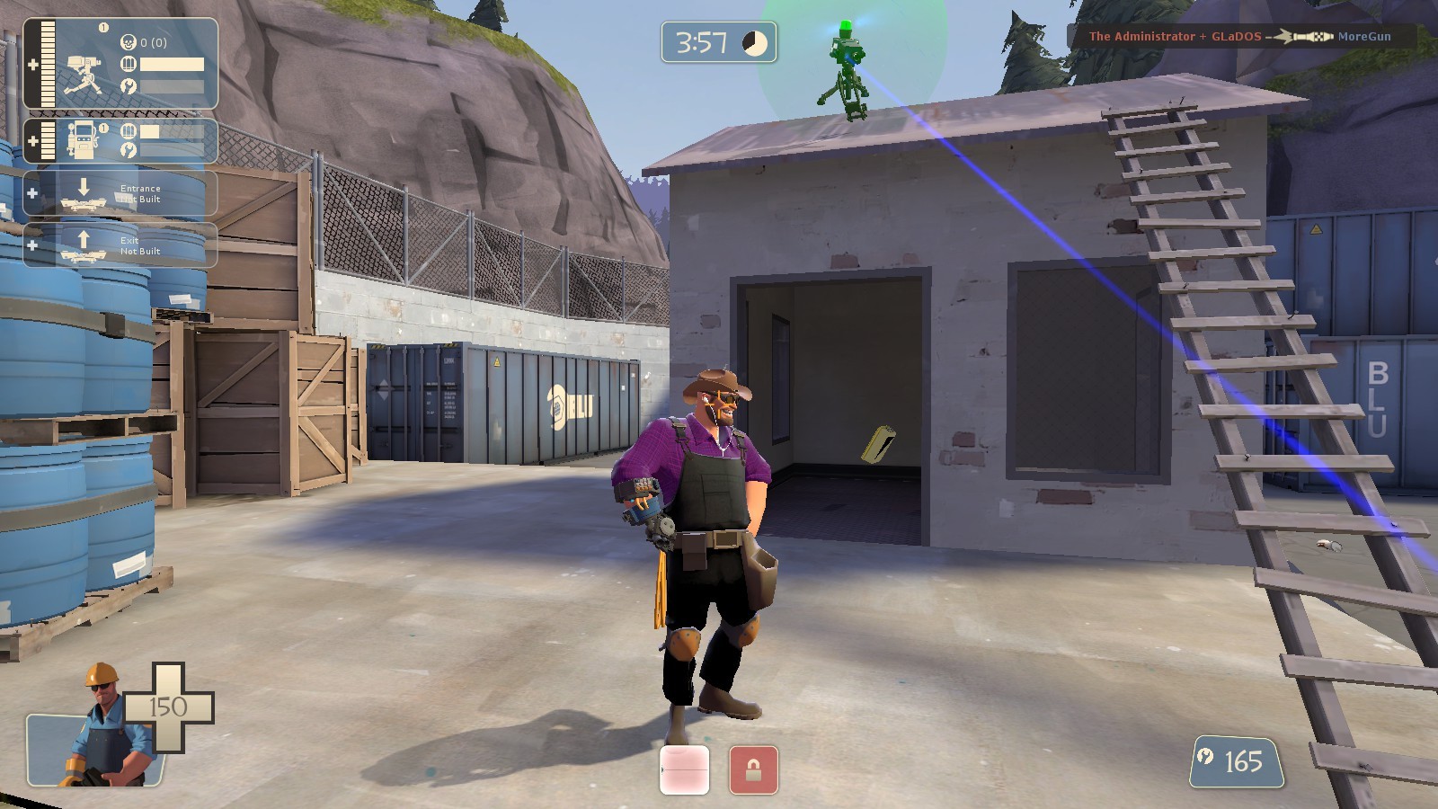 BLU Engie's Purple Plaid Shirt