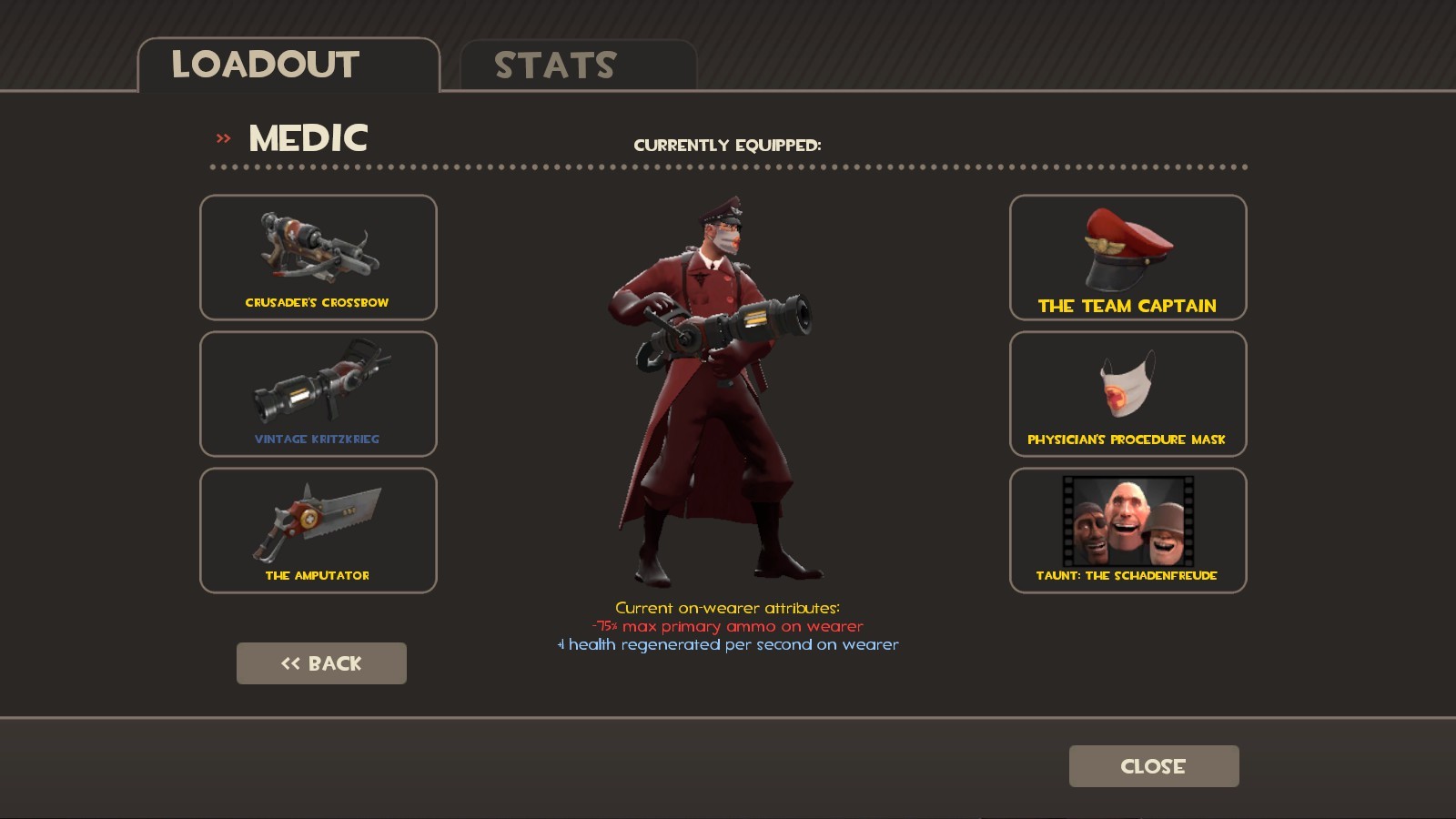 RED Medic's Dark Outfit