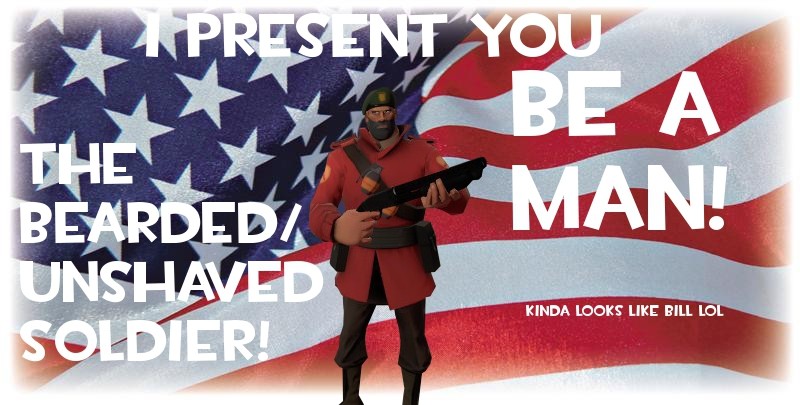Bearded/Unshaved Soldier