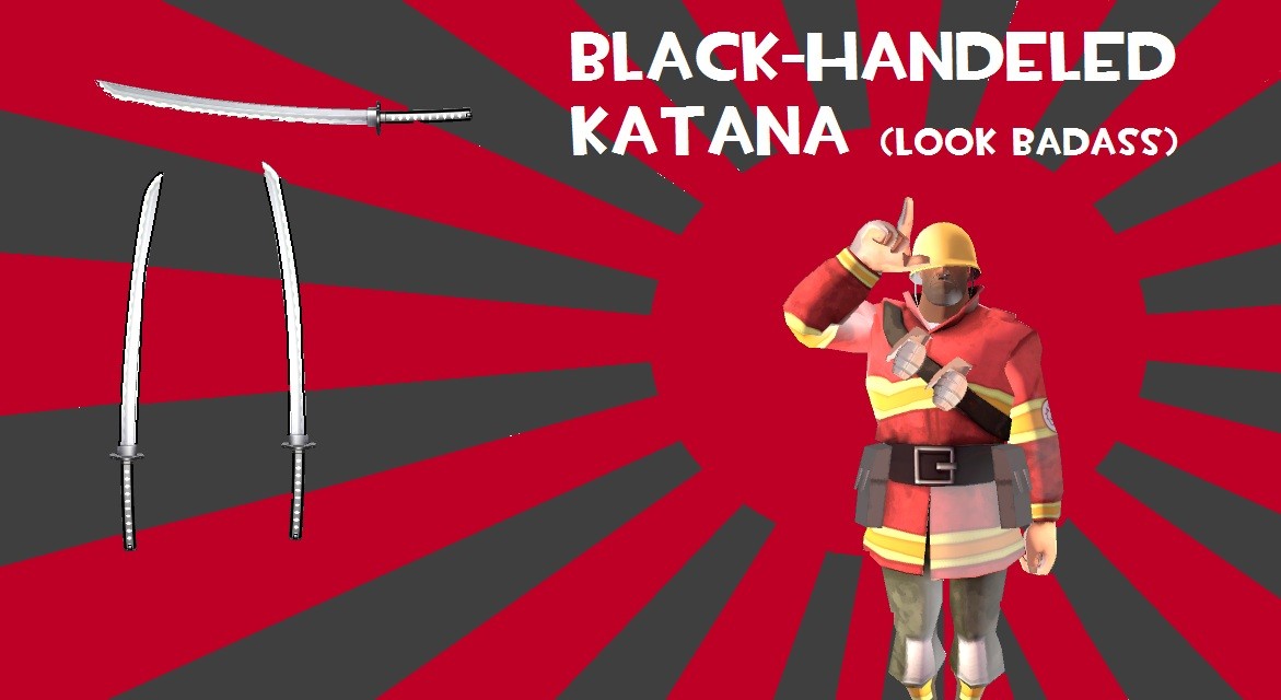 Black Handle Katana