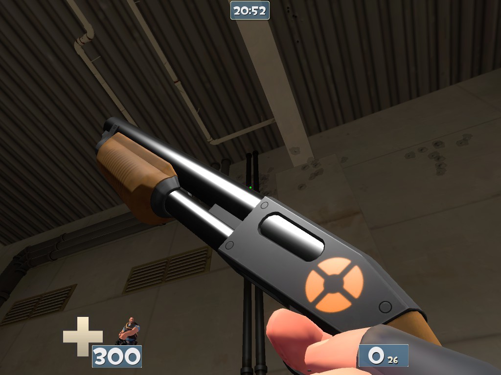 A retexture of TF2's shotgun with smoother textures and the TF2 logo g...