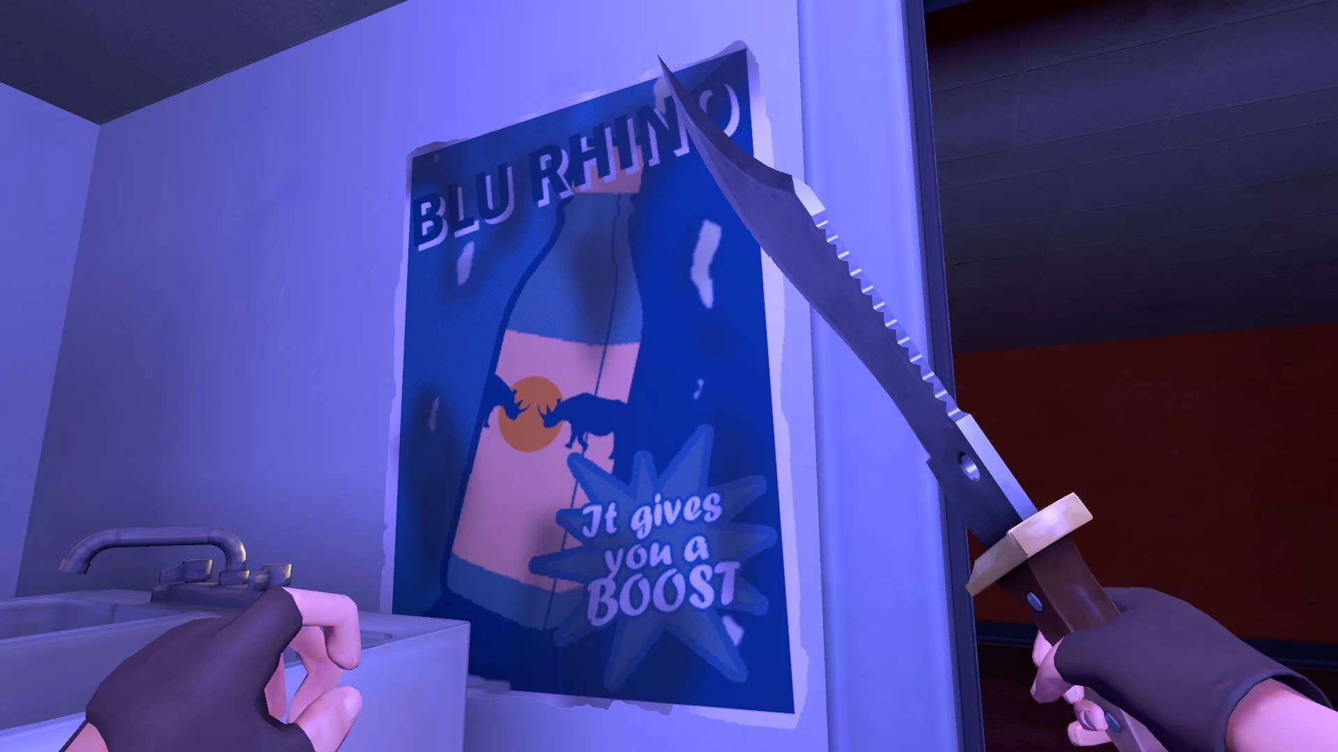 'BLU RHINO' Poster