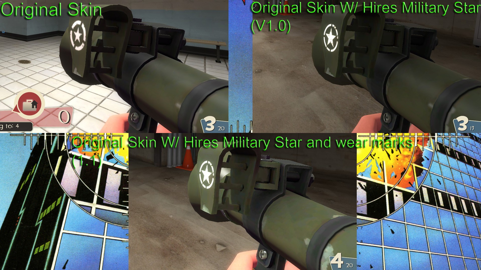 Liberty Launcher W/ Hires Star&Wear Marks