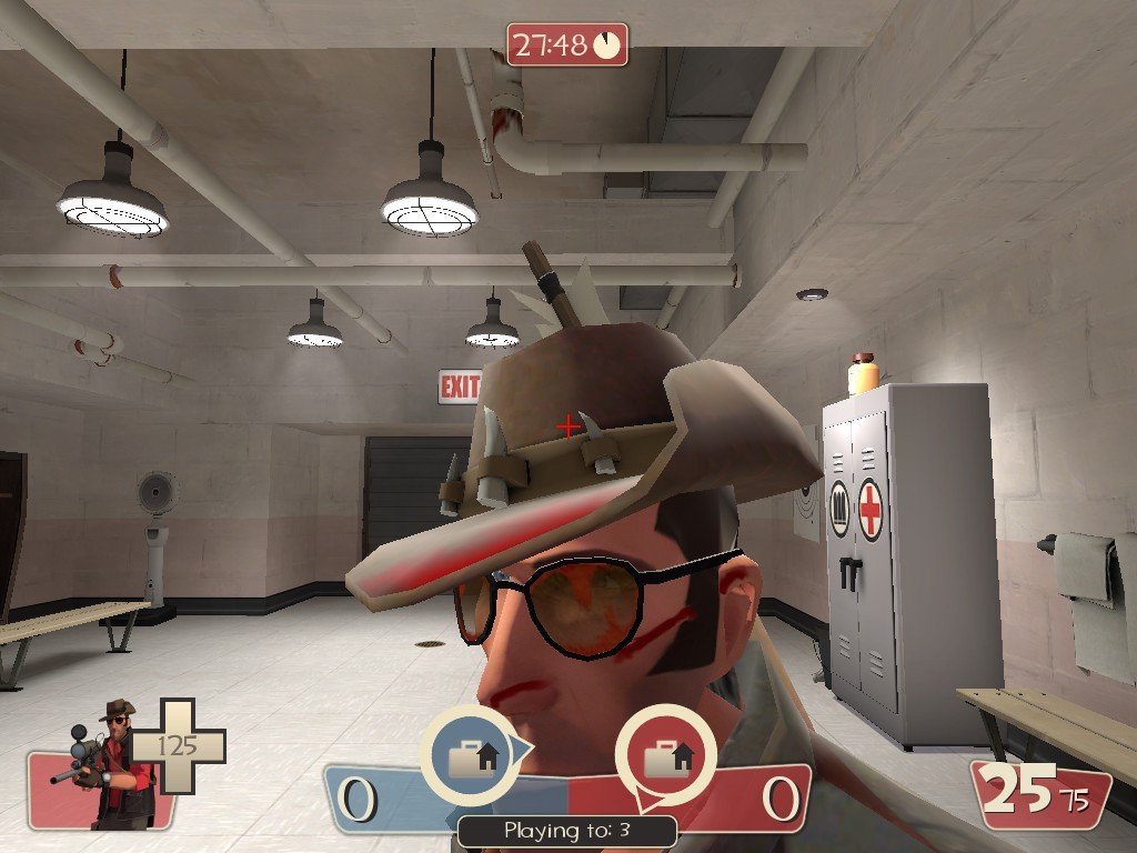sniper's bloody glasses